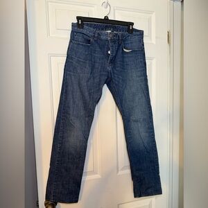 Theory Men’s Medium Wash Raffi P Straight Leg Button Fly Jeans Size 29